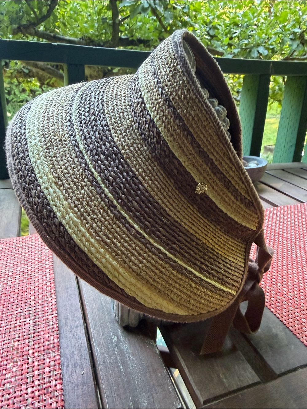 Helen Kaminski raffia visor